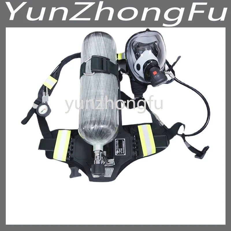 

Противопожарный респиратор, углеродный баллон, дыхательный аппарат с положительным давлением, 6,8 л, 30 мпа, SCBA