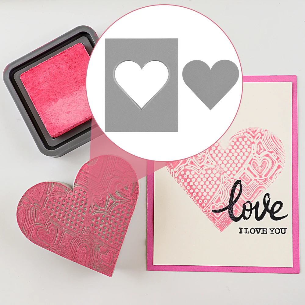 

Heart Cut Stamping Foam Reusable Moldable Foam Blocks for Backgrounds & Card Fronts Making Embossing Craft DIY Scrapbooking 2022