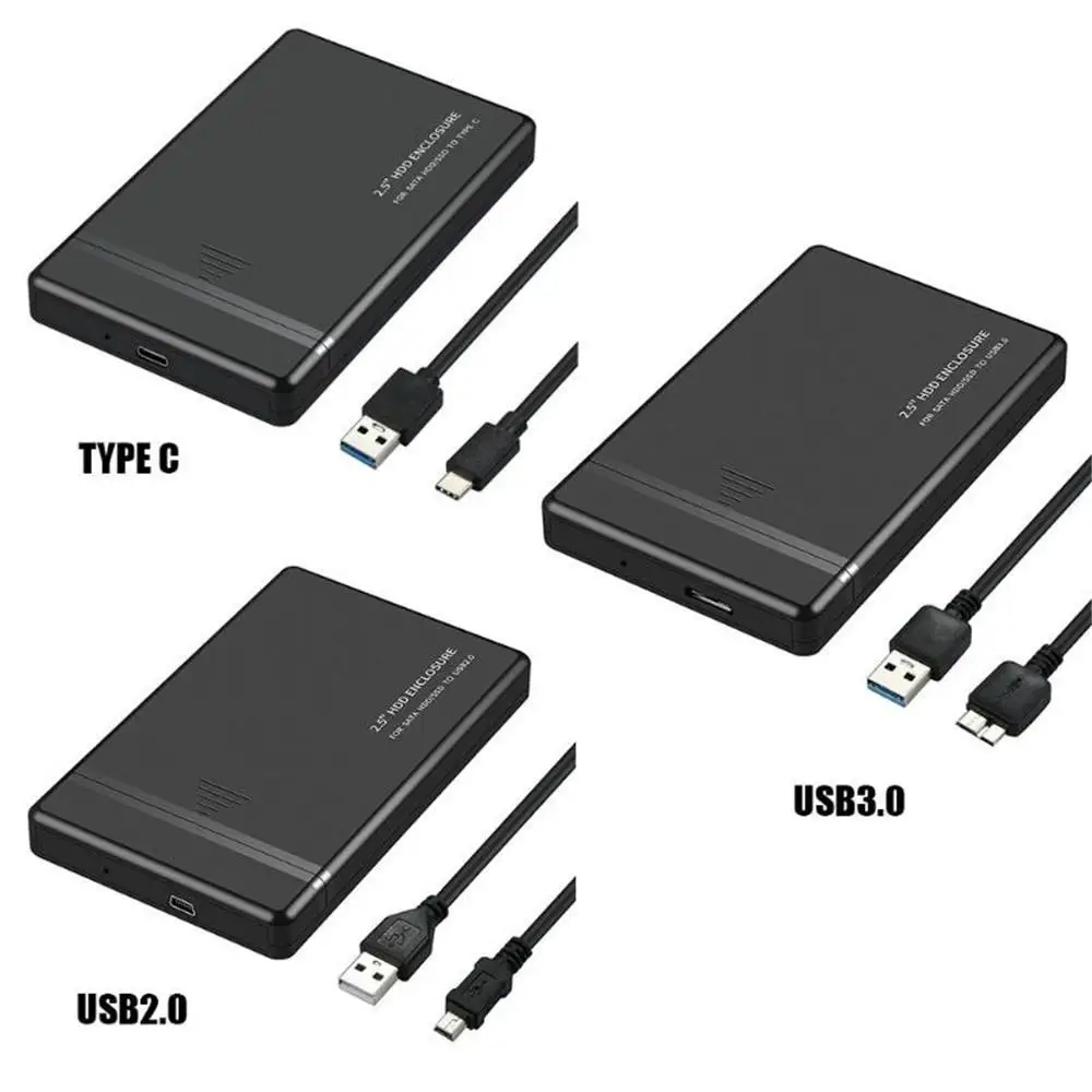

Портативный 2,5-дюймовый HDD SSD чехол Sata к USB 2,5 корпус 2,0 Мбит/с