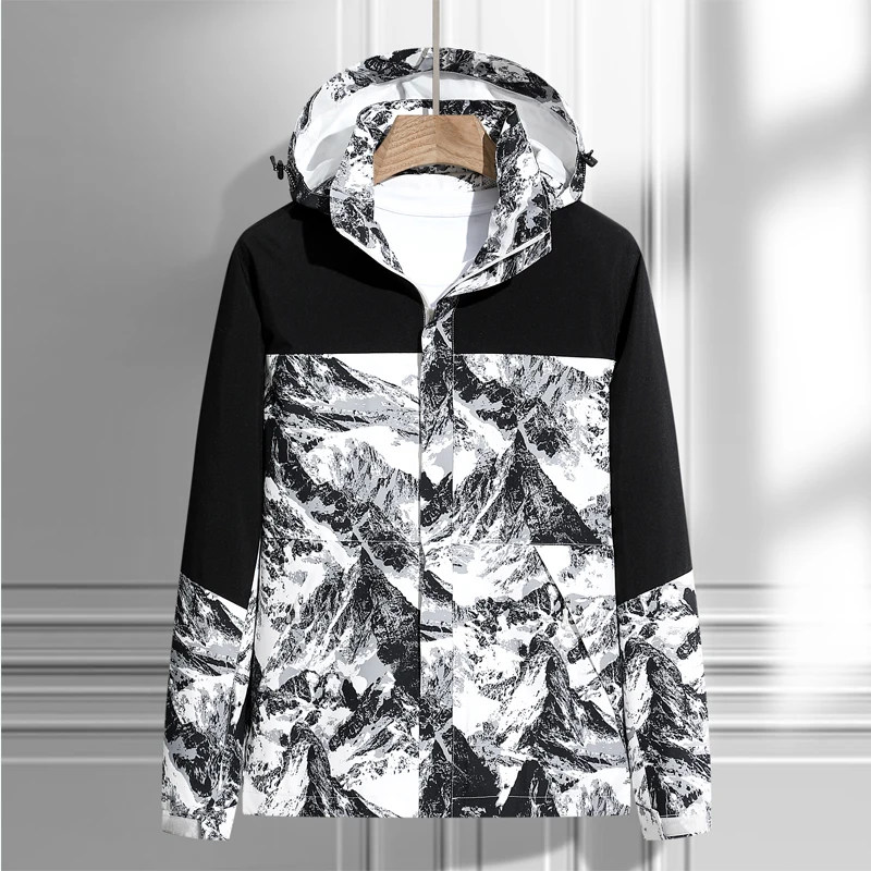 

New Autumn Jacket Men korean Luxury Clothing Waterproof Men's Windbreaker Jackets Military Tactical Outdoor Camping Hunting Coat