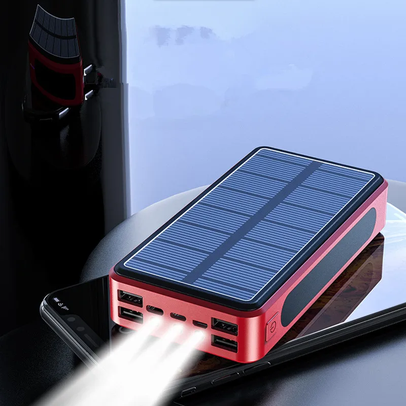 Портативный внешний аккумулятор на солнечной батарее для путешествий 20000 мАч
