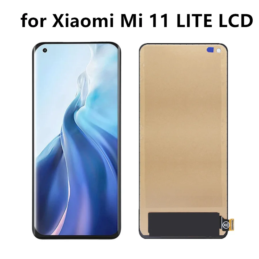 

ЖК-экран TFT 6,55 ''Mi11 LITE для Xiaomi Mi 11 LITE M2101K9AG, M2101K9AI, ЖК-дисплей с сенсорным экраном и дигитайзером в сборе