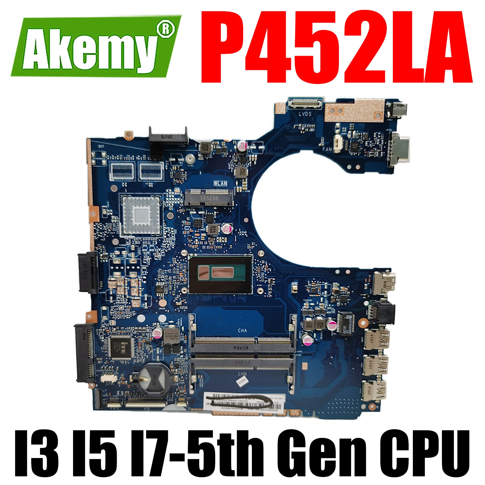 

Материнская плата P452LA для ноутбука ASUS P452 P452L P452LA P452LJ P452LJ