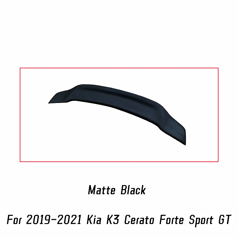 

Для 2019 20 21 Kia K3 Cerato Forte Sport GT Задняя Крышка багажника Ducktail спойлер Крылья черный углеродный фибра аксессуары для тюнинга автомобиля