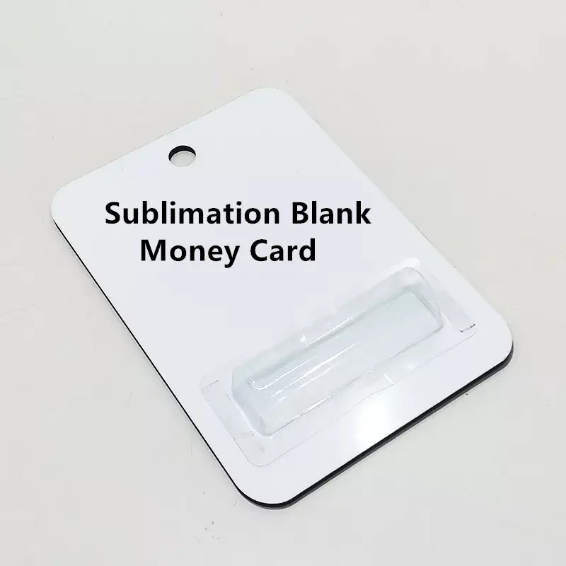 

Sublimation Blank MDF Money Bag Card Holder and PVC Cover Graduation Anniversary Father's Day for Customized Logo Gift
