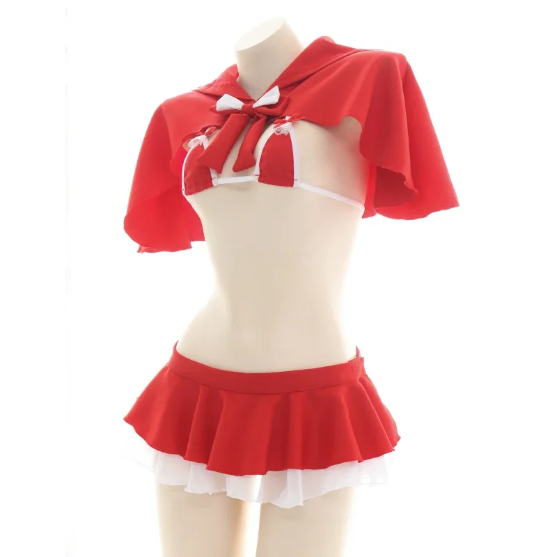 Рождественские костюмы для косплея с маленьким красным капюшоном в стиле