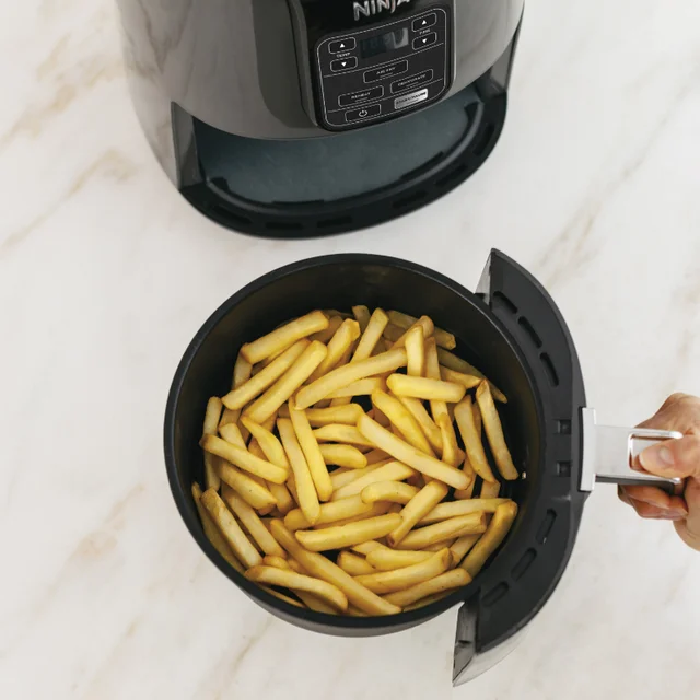 Air Fryers 4 Quart Air Fryer with Reheat & Dehydrate, Black, Silver, AF100WM Kitchen Appliances High Quality 2