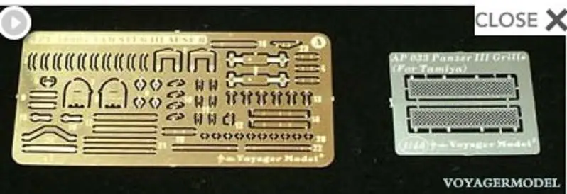 

voyager VPE48007 1/48 Photo Etched set for Stug III ausf B (For TAM)