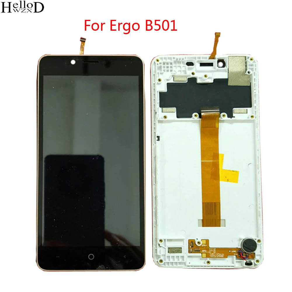 

ЖК-дисплей с сенсорным экраном для Ergo B501, ЖК-экран, сенсорная панель, дигитайзер, датчик в сборе, инструменты для рамки