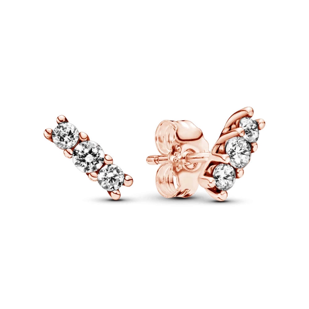 

Comfortable to Wear Dazzling Sparkling Cute Little Elegance Stud Earrings Stud Earrings for Women 925 Sterling Silver Original