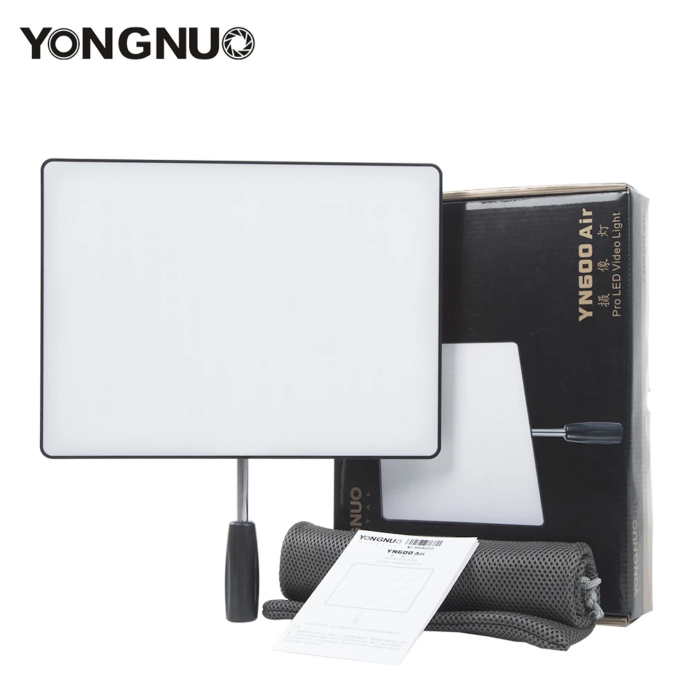

YONGNUO YN600 Air Ultra Thin LED Camera Video Light 3200K-5500K For Canon Nikon Pentax Olympas Samsung DSLR & Camcorder