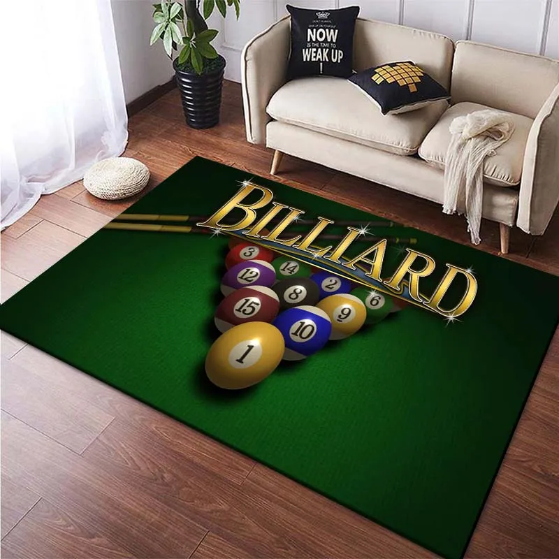 15 размеров 3D печать снукер бильярд узор коврик для гостиной ванной комнаты