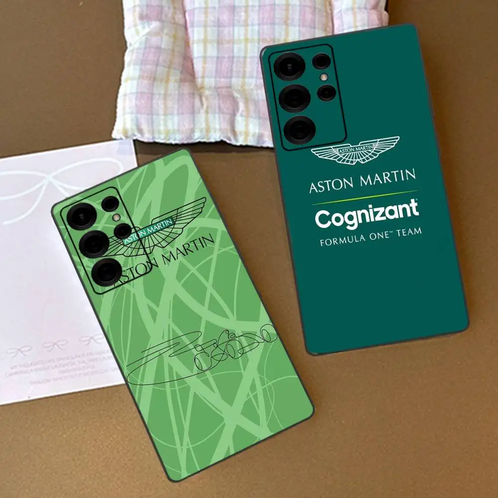 Фото Чехол для телефона Aston Martin F1 для Samsung S 24 Fe 25 Ultra Plus 20 Lite 21 30 22 23 24 22 Ultra 5G Fundas №3