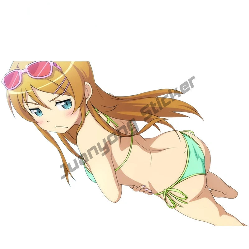 

3D Автомобильные наклейки, Эротическая девушка, Косака кирино, декоративные наклейки на бампер для кемпера, автомобиля, курса, мотоцикла, Стайлинг автомобиля, декор KK13x9cm