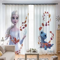 disney princess frozen 2 elsa and anna bedroom curtains for childrens room blackout curtains window curtains for living room