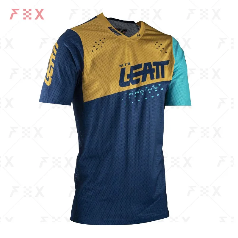 

2022 Motorcycle Mountain team downhill Jersey Mtb Leat racing Offroad DH vip bike motorcycle shirt short sleeve T-shirt mountain