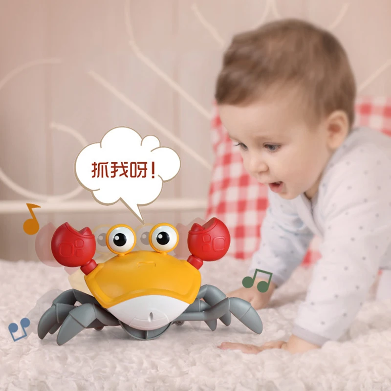 

Игрушечный краб, индукционный спасательный краб, Детская электрическая игрушка с зарядкой, светящаяся музыка, оригинальная игрушка