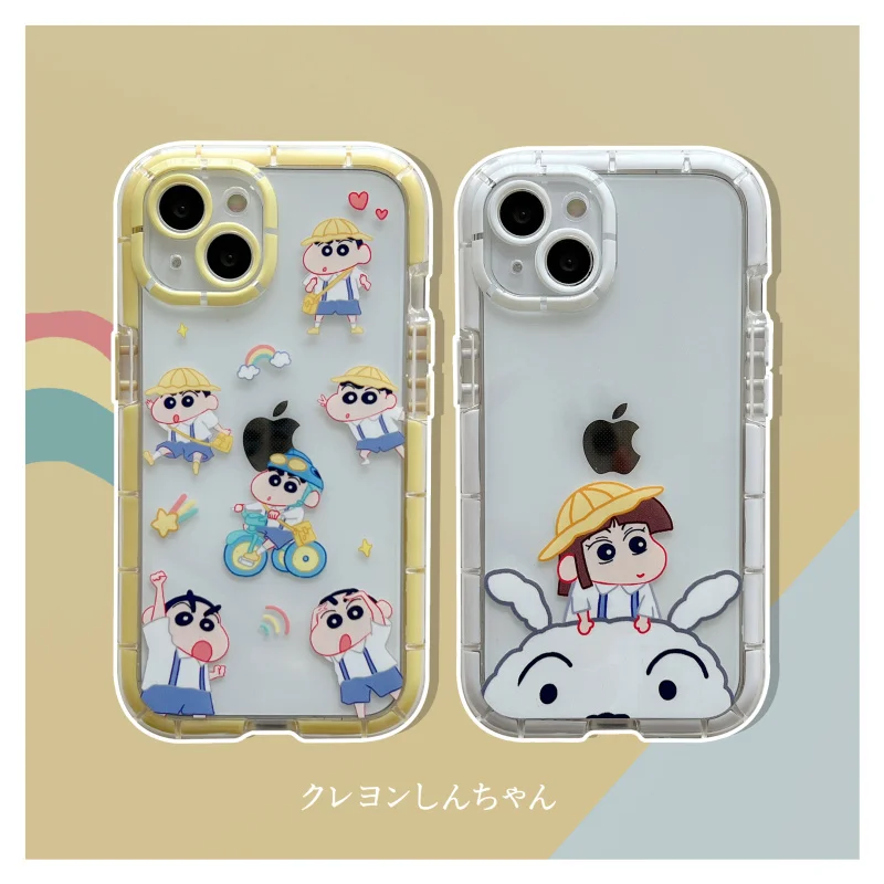 

BANDAI Luminous Bicycle & Hat Crayon Shin-chan phone case for iPhone12 12Pro 12Promax 13 Pro 11Promax X XS MAX XR phone holder