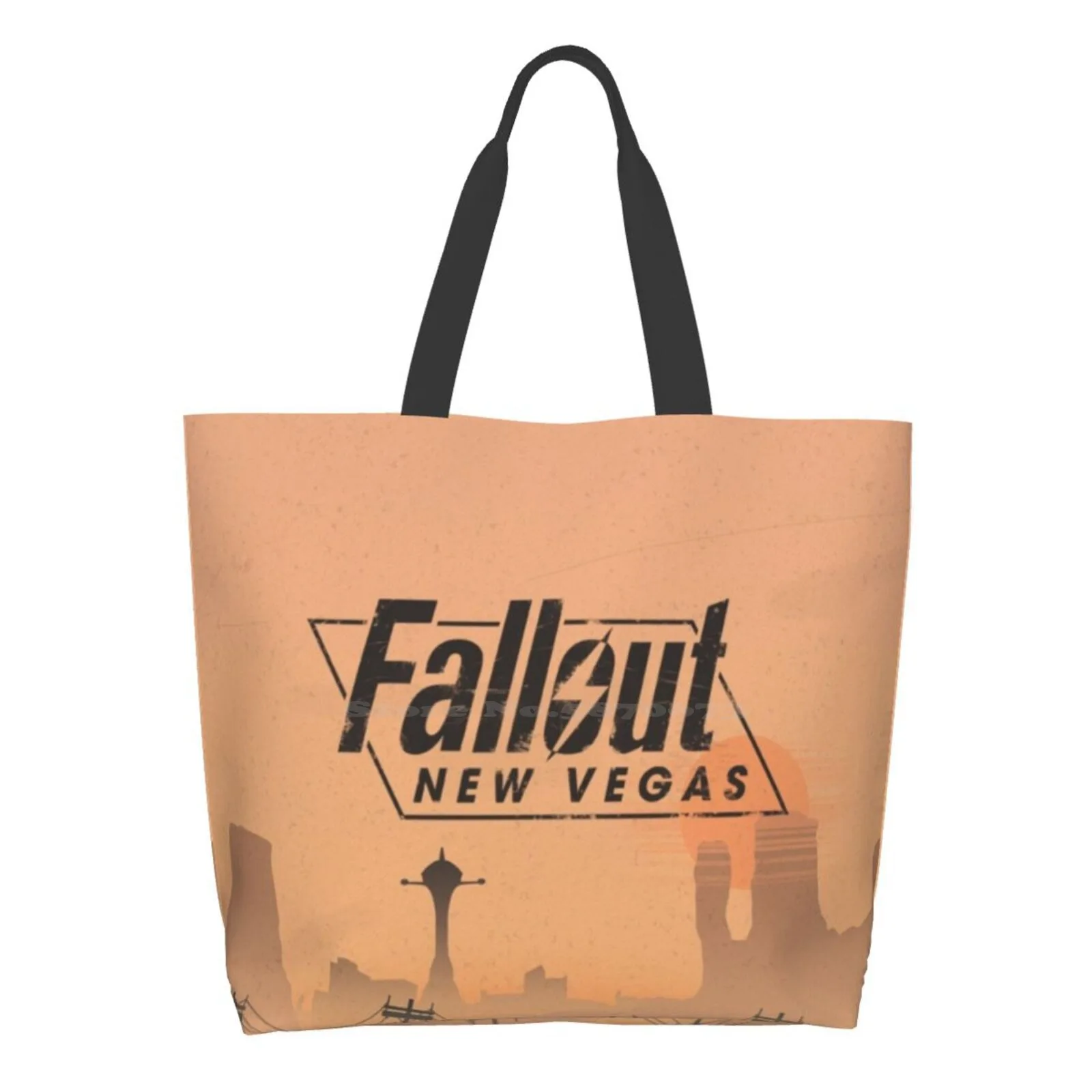 

New Vegas Unique Minimalist Design Girls Handbags Shoulder Bags Large Size New Vegas Game Gaming Unique Minimal Minimalist Fall