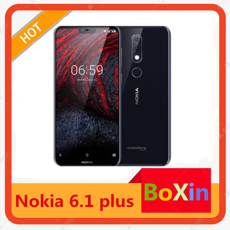 Nokia X6 6 1 Plus Восстановленный телефон с двумя Sim-картами 4G LTE 5 8 '✖ МП ROM Android