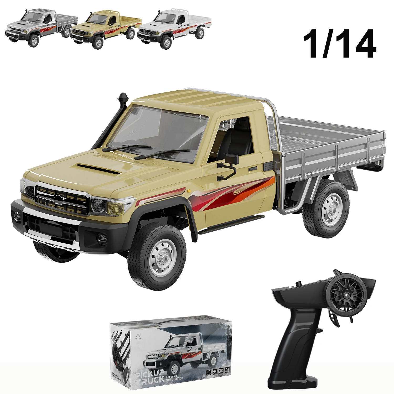 Радиоуправляемый автомобиль LC79 RTR пикап с дистанционным управлением 1/14 ГГц 4x4