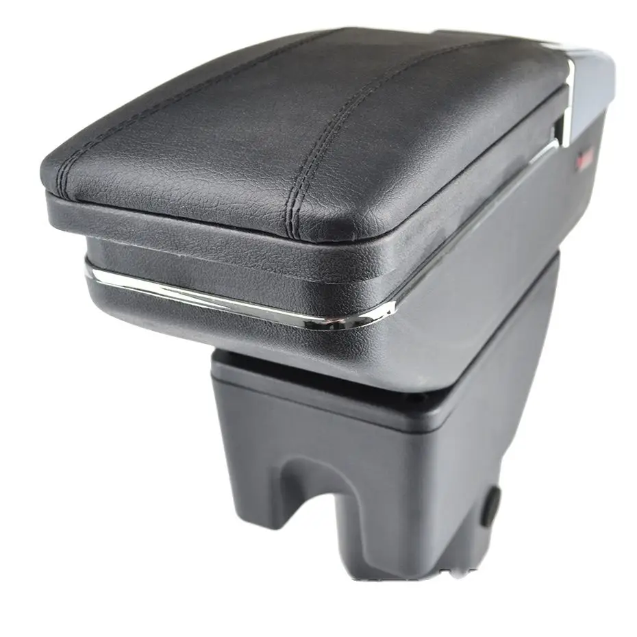 

Storage Box For Suzuki Ignis 2016 - 2018 Arm Rest Rotatable Armrest 2017 Black Leather