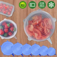 3612 pcs universal silicone lids food silicone cover cap for cookware bowl microwave cover stretch lids food wrap bowl stopper