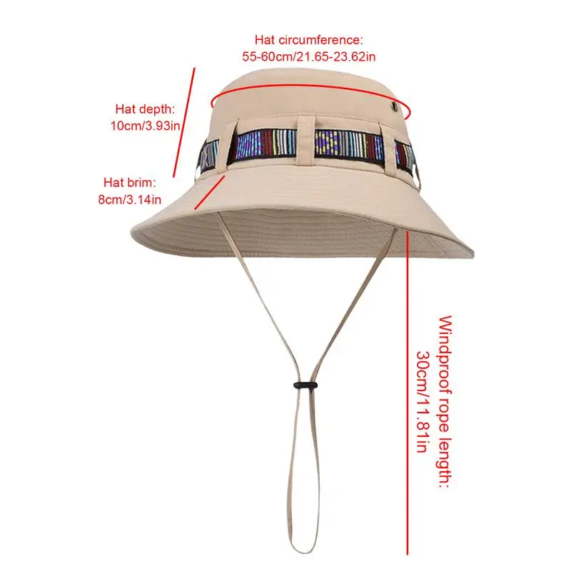 Панама летняя Мужская дышащая шляпа рыбака для рыбалки и активного отдыха с