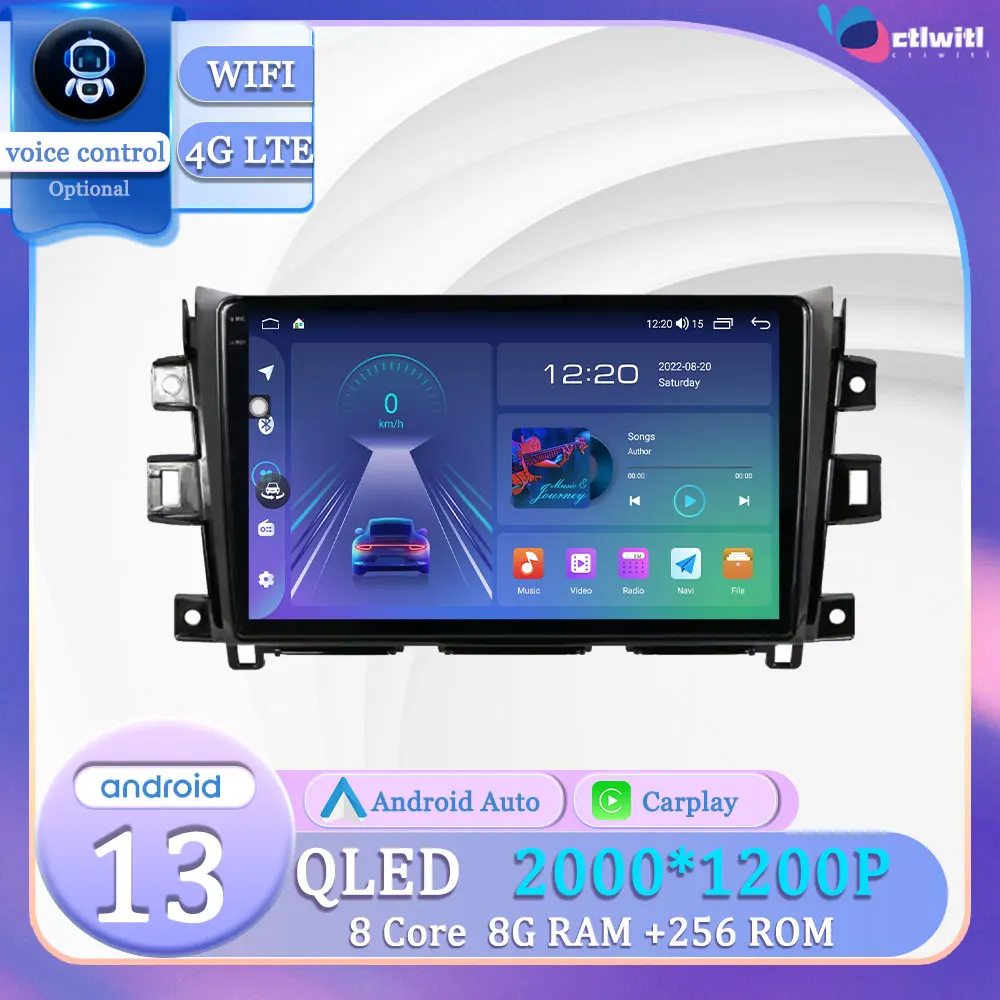 

Android 13 For Nissan Navara Frontier NP300 NP 2015 2016 2017 Carplay Navigation Autoradio Radio Videp Player Multimedia