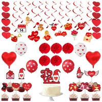 happy valentines spiral garlands 2022 happy valentines day party 14 february mr and mrs love wedding decor for wedding