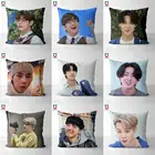 Подушка в стиле K-POP, искусственная плюшевая наволочка, версия сделай сам, 68, чехол для подушки, квадратная наволочка 40x40 см, 45x45 см