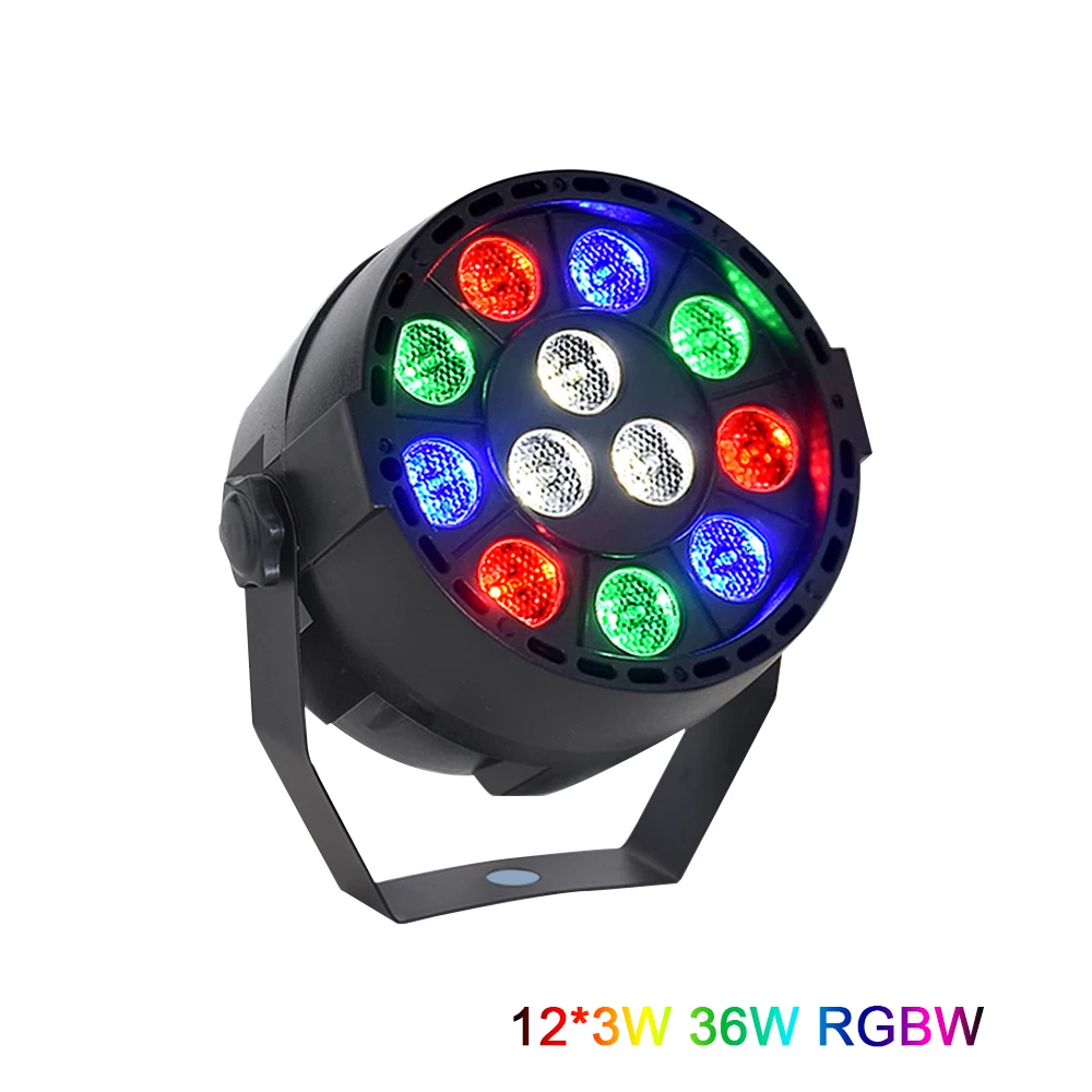 

Led Flat Par Светильник 12x3W RGBW, освещение для сцены, освещение для дискотеки, танцпол, KTV