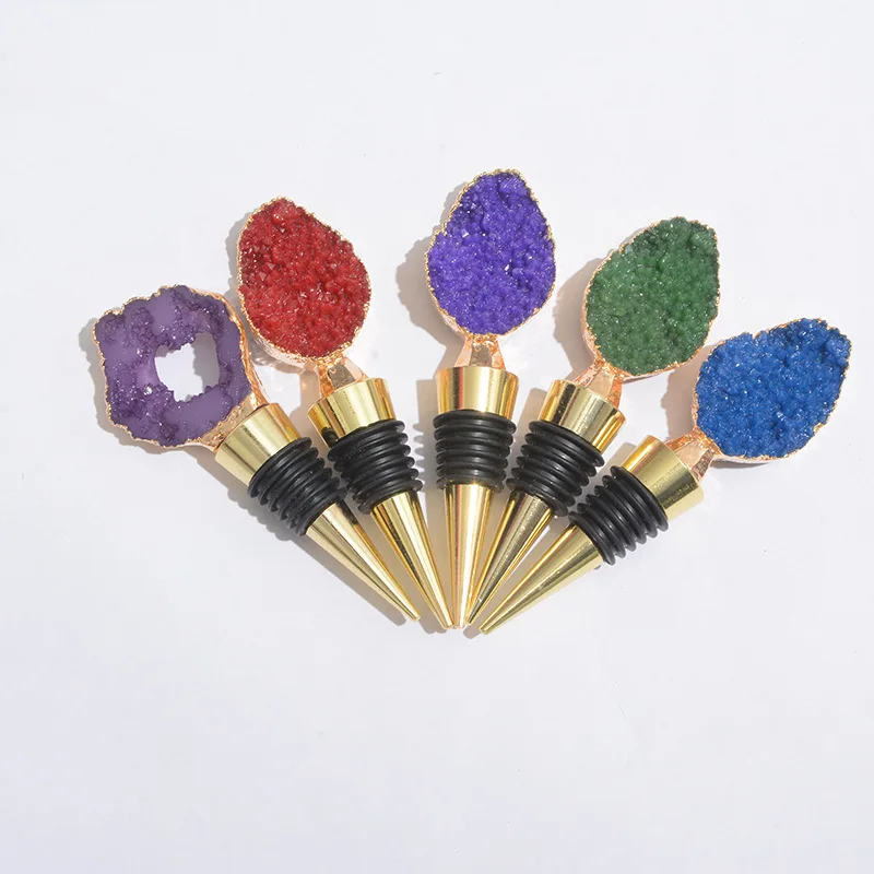 Resin red wine bottle stopper purple wine bottle stopper household stopper sealed bottle cap