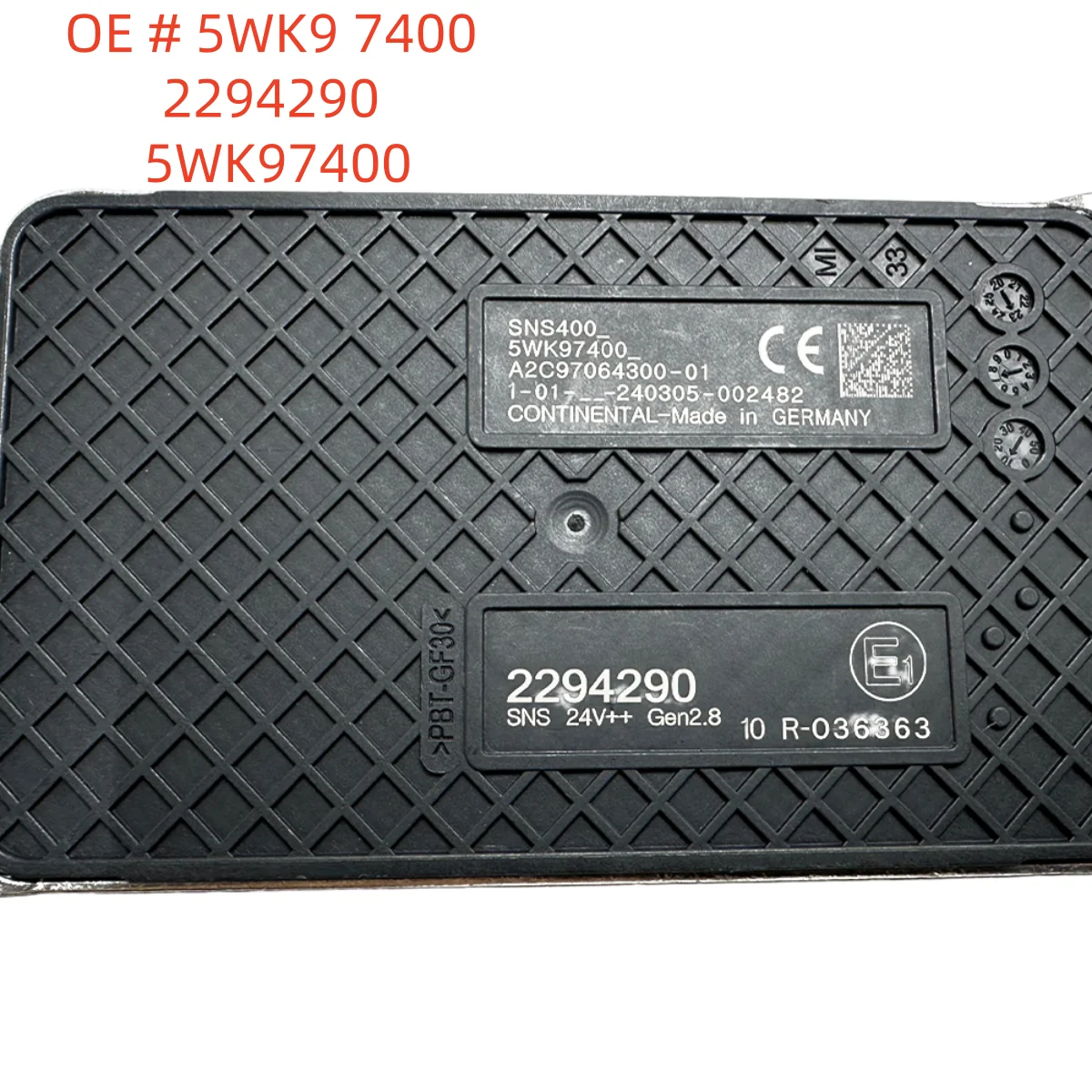 Фото Высококачественный новый датчик NOX 5WK9 7400 2294290 5WK97400 для двигателя грузовика Scania №1