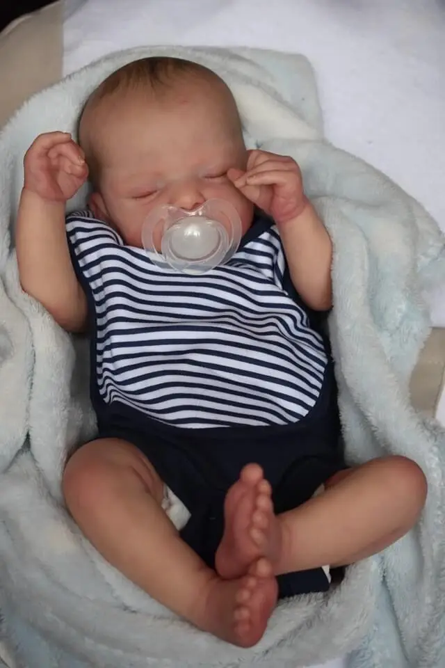 49 см мягкое тело Bebe реалистичная силиконовая кукла реборн спальная настоящая