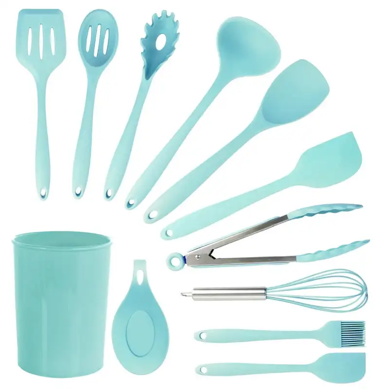 

Teal 12 Piece Silicone Cooking Utensils