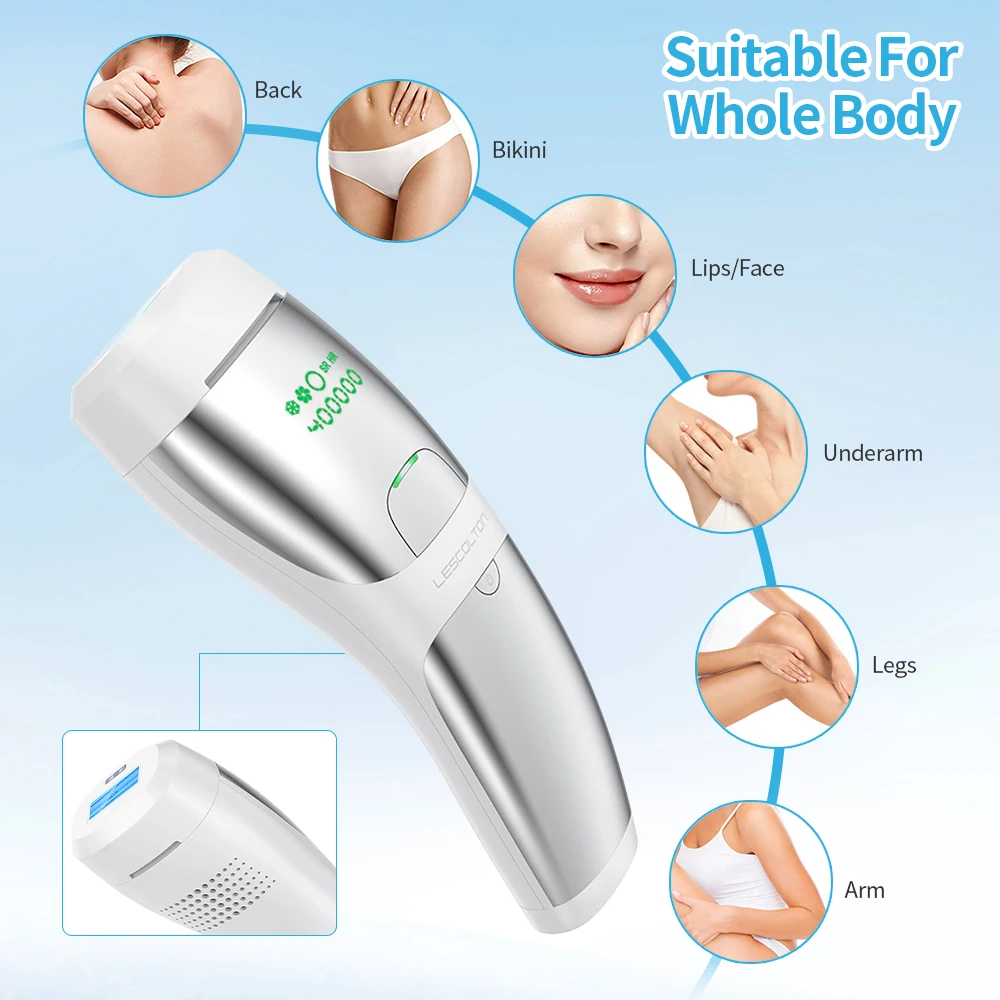 GTGUAND T021 Laser Epilator Hair Removal bikini Permanent Painless Cool Ipl Laser Hair Removal Machine Unlimited Flashes Dropshi enlarge