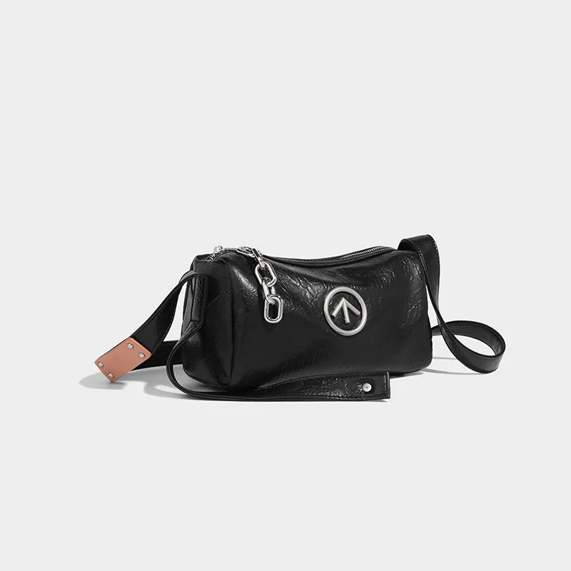 Повседневные дизайнерские сумки через плечо с черным камнем для женщин в форме