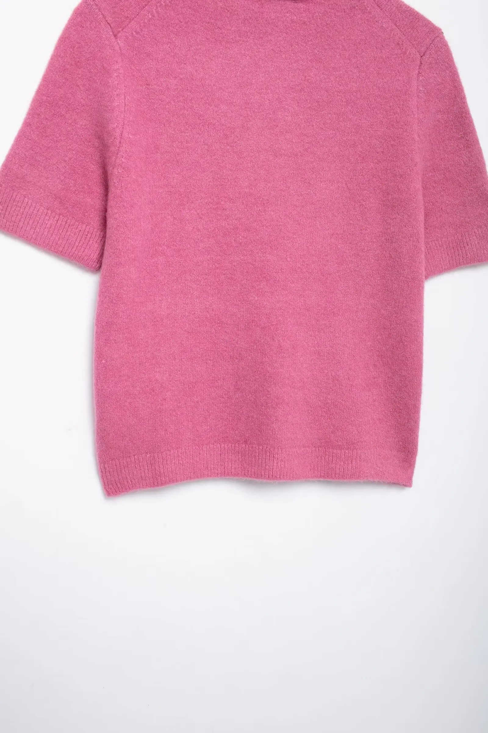 TRAFZA женский модный универсальный мягкий свитер с круглым вырезом и короткими