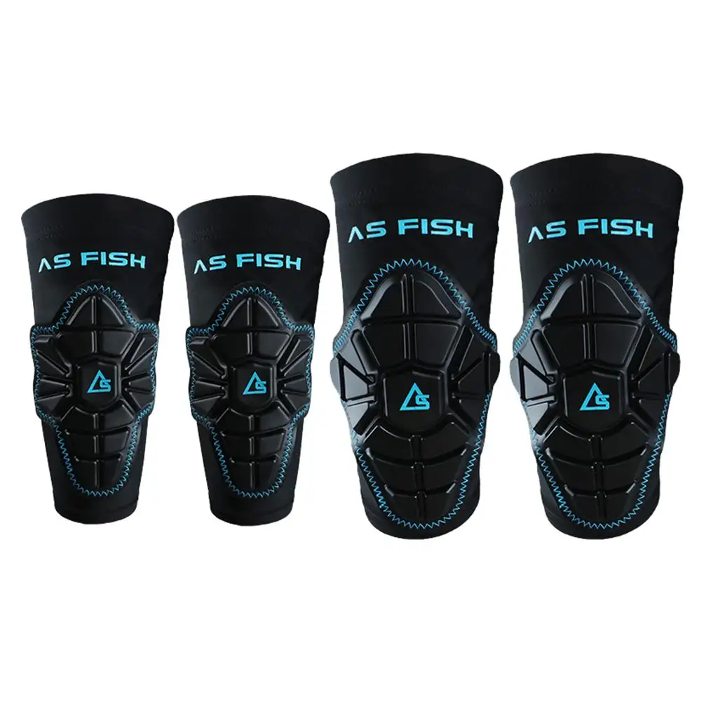 

2 Pairs Kids Child Knee Pads Elbow Pads Protective Gear Set for Multi Sports Cycling Bike Skateboarding Biking Riding