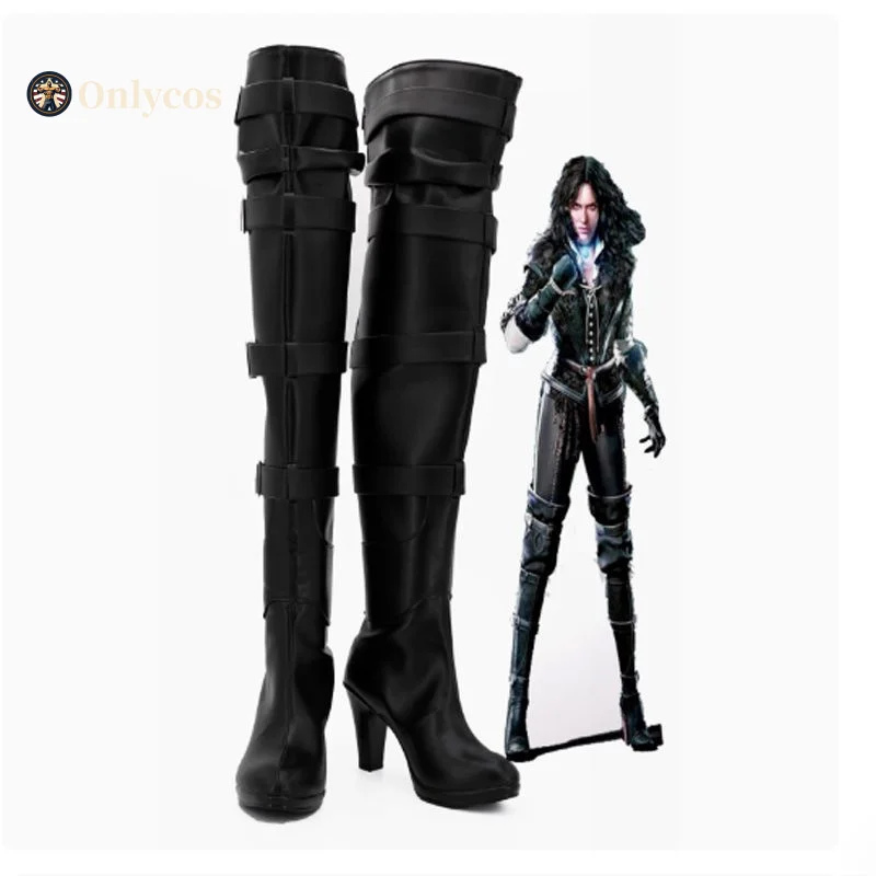 Фото Ведьмак 3, Yennefer of Vengerberg, обувь для косплея, сапоги на высоком каблуке, персонаж аниме, реквизит для Хэллоуина, карнавала, вечеринки Onlycos №1