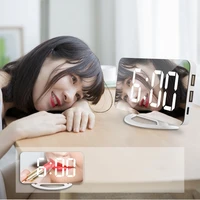 digitale wekker wekkers voor kinderen slaapkamer temperatuur snooze functie desk tafel klok led klok elektronische horloge tafel