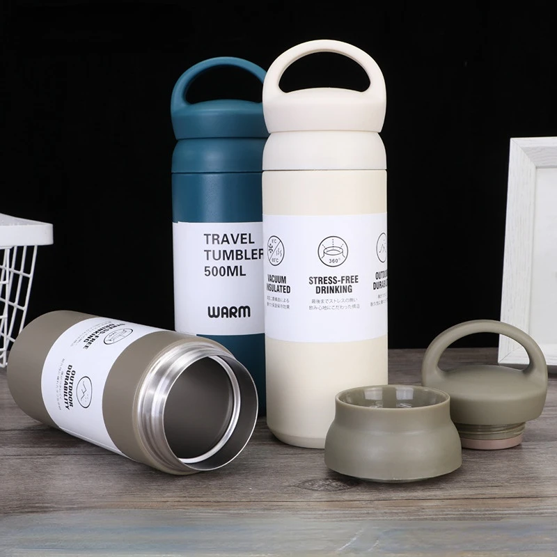 

Direct drinking 304 stainless steel thermos cup can hold milk warm cup gift cup 350ml/500ml