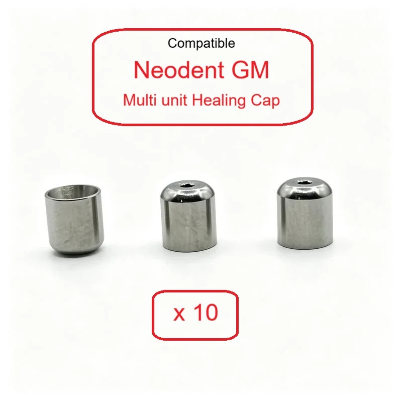 Фото 10 шт. совместимых защитных колпачков Neodent GM Multi-Unit для дентальных имплантатов, колпачки MUA для абатментов №1