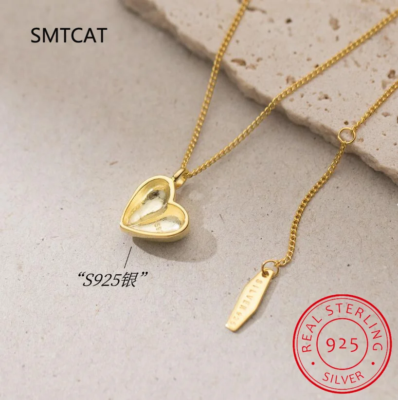 Женское ожерелье из серебра 925 пробы изысканное ювелирное изделие в подарок