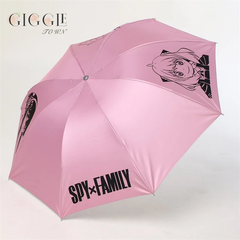 

Складной зонт для всей семьи X с героями аниме, Солнечный дождливый портативный мультяшный зонтик Anya Yor Forge Сумерки UPF40 для женщин, подарок, ко...