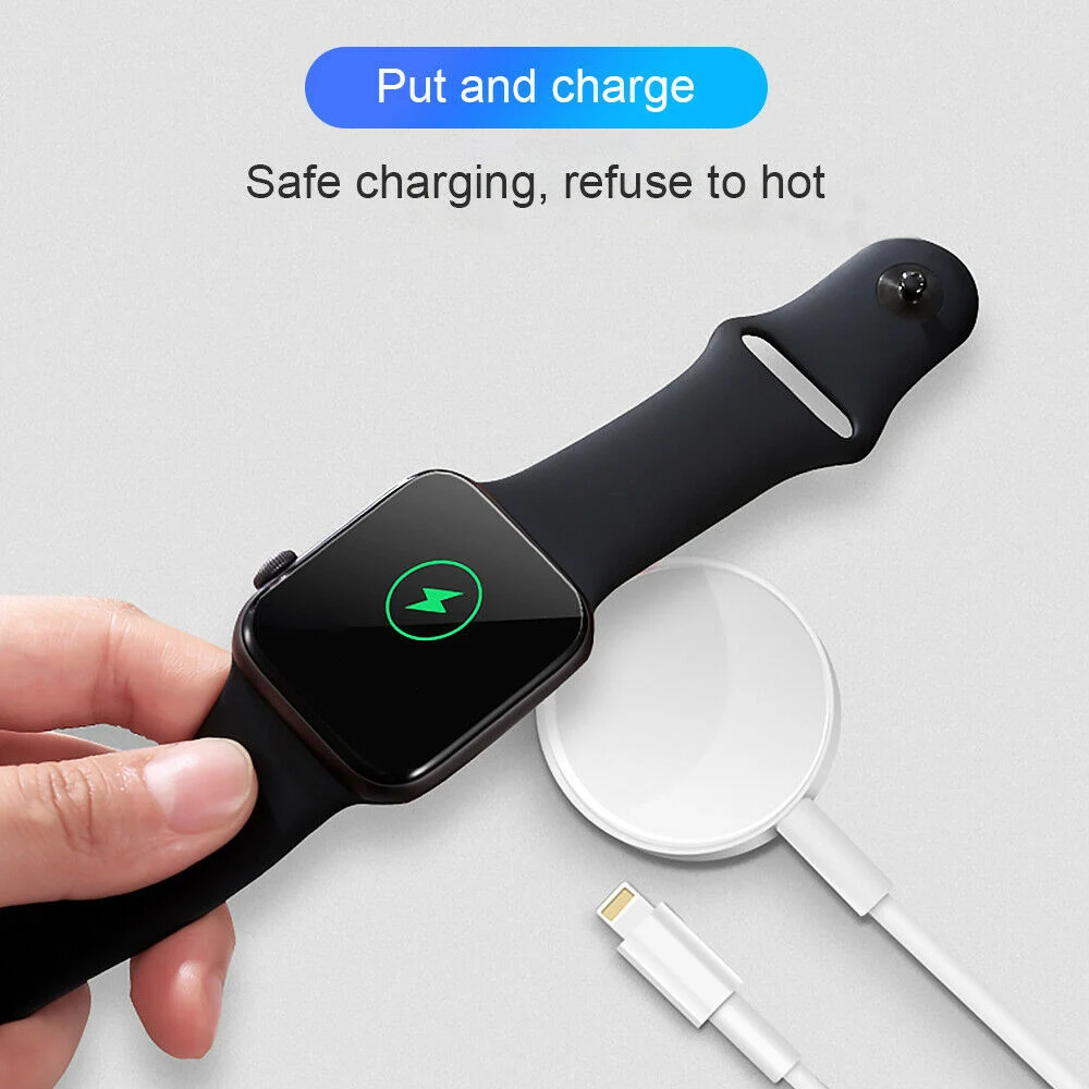 2 в 1 Беспроводное зарядное устройство для Apple Watch Series 5 3 4 USB Магнитный зарядный