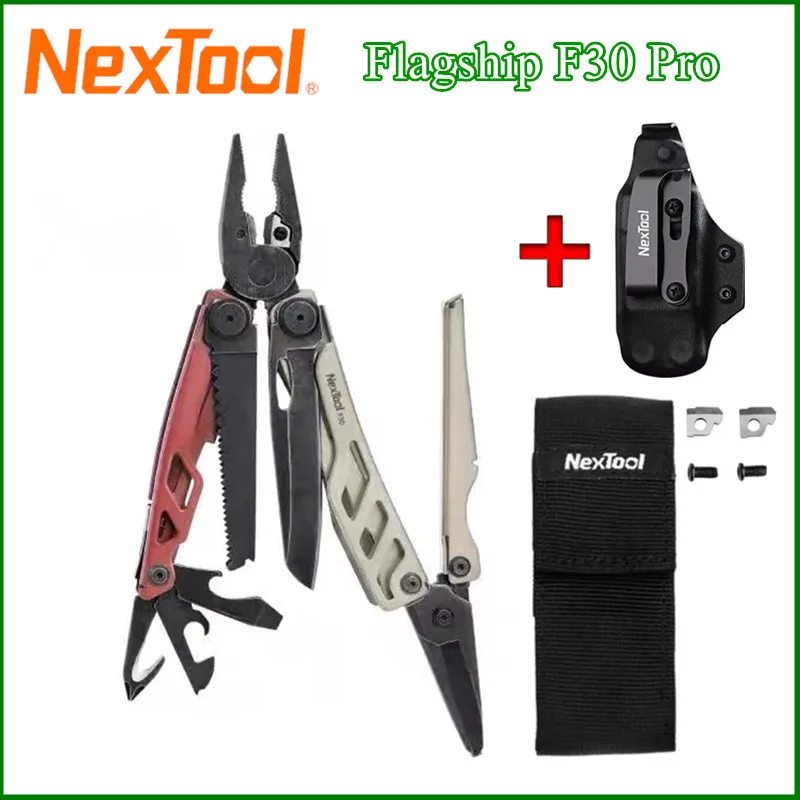 

Nextool Флагман F30 Pro Красный Коричневый Многоцелевой Комбинированный 16-В-1 Уличное оборудование Ножницы из нержавеющей стали