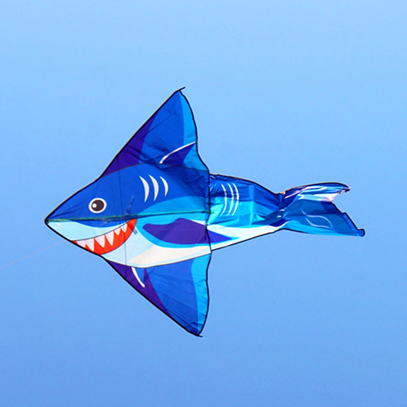 Новые воздушные змеи летающие акулы для взрослых катушки обычные красочные