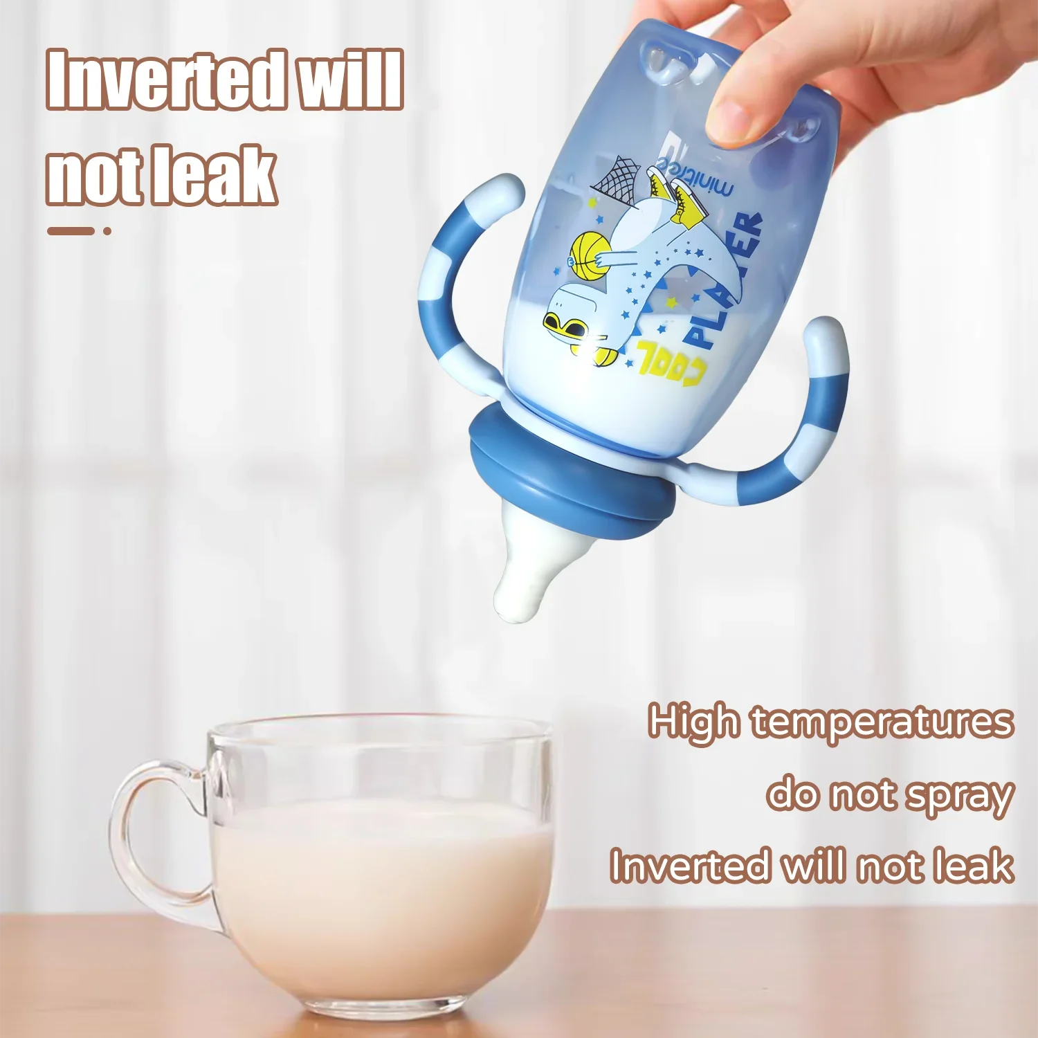 Детская Бутылочка В Форме Динозавра С Мягкой Силиконовой Соской